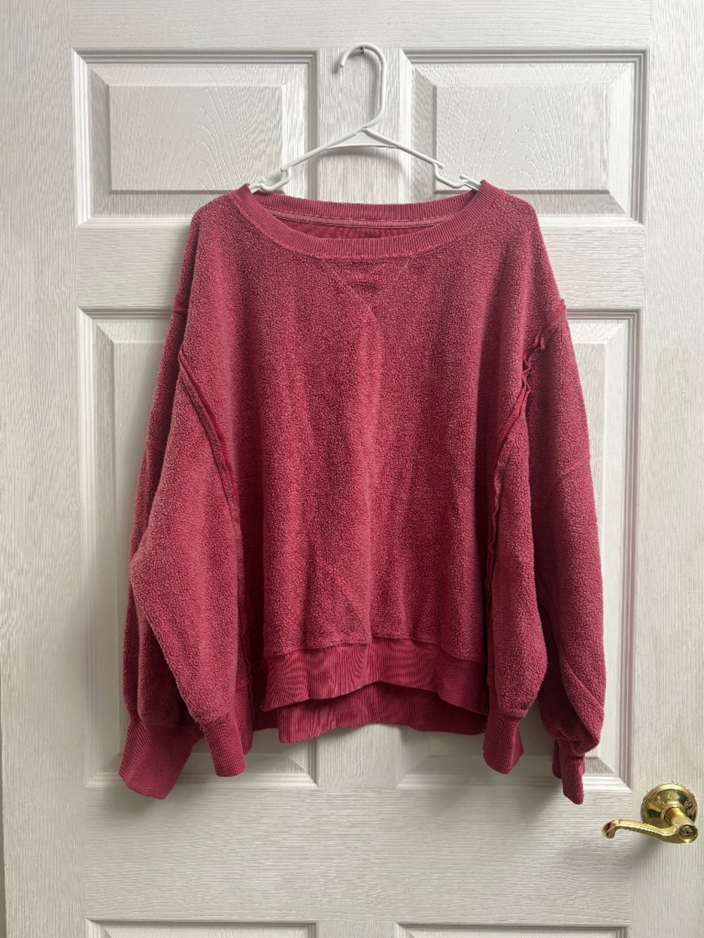 Women's American Eagle Oversized Huggable Fleece Long Sleeve Sweater Top